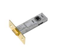 Yale Polished Brass Effect Metal Tubular Mortice Latch (L)76mm