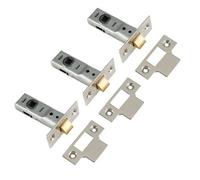 Yale Polished Chrome Effect Metal Tubular Mortice Latch (L)64mm, Pack Of 3