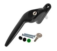 Yale Quartus Cranked Window Handle - Black, Left, 15mm