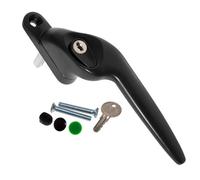 Yale Quartus Cranked Window Handle - Black, Right, 15mm