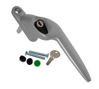 Yale Quartus Cranked Window Handle - Silver, Right, 40mm