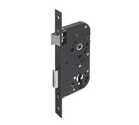 Yale Recessed Lock Cylinder Hole, 40 mm Axle, Box 148 mm - Y60K-A40/N - Reversible Bolt, Headrest Square Ends - Entrance, Service Door, Sensitive Premises - Black