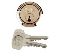 Yale Replacement Rim Cylinder Lock in Brown Yale Brown