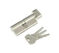 Yale Satin Nickel-Plated Thumbturn Euro Cylinder 35/35 - 80mm