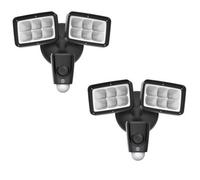 Yale Security Flood Light Camera 1080 Fhd Motion Sensor & Siren Floodlight 2 Pack