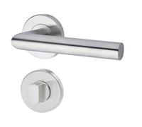 Yale Security L 90 Handle with Bathroom Escutcheon