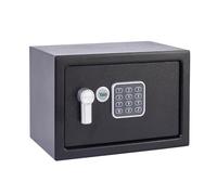 Yale Small Alarmed Value Safe, 130dB Built In Alarm, Steel Construction, Steel Locking Bolts, Emergency Overide Key, Wall And Floor Fixings, Black, YEC/200/DB1