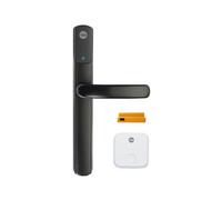 Yale Conexis L2 Smart Door Lock [NO Subscription Required] Remote Access from Anywhere, Anytime, No Key Needed, Works with Alexa, Google Assistant and Philips Hue - Black