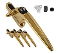 Yale Sparta Cockspur Window Handle (3 Pack) - Gold, Right, 21mm