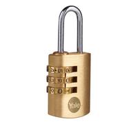 Yale Standard Security Brass Combination Padlock 22mm