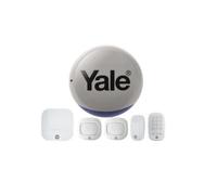 Yale IA-320G Sync Smart Home Alarm 6 piece kit with Grey Siren. Includes Sync Alarm Hub, External Grey Siren, 1x Door/Window Contacts, 2x PIR Motion Detector, Keypad.