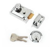 Yale Traditional Nightlatch P77 Lock 40mm Chrome Door Lock B-706-CH-CH-40