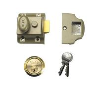 Yale Nightlatch 706 Traditional - Standard Security, Electro Nickel Brass Finish, 40 mm