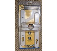 Yale Door Handle P-PVC-RH-PGF, Universal Security, 92mm Centre, Cylinder Guard for PVCu doors, Gold