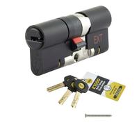 Yale Matt Black Brass 45/50 Euro Cylinder Lock