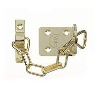 Yale V-WS6-EB TS003 Door Chain, 13.5 cm (5.25 inch) chain length, Polished Brass Finish, High Security, Visi Packed, suitable for PVCu and Wooden doors