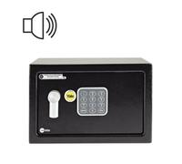 Yale Large/Medium/Small Black Alarmed Value Safe - 130dB Built-In Alarm