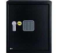 Yale YSV/390/DB1 Large Value Safe, Digital Keypad, LED Light Indicators, 15mm Steel Locking Bolts, Emergency Override Key, Wall And Floor Fixings, Black Finish, 40 Litre Capacity 39 x 35 x 36 cm
