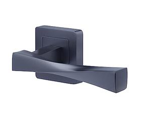 Yale Verona Matt Black Door Handle for Indoor Wooden Door, Stylish Modern Easy Fit Handle with All Fixtures Supplied, Euro Profile Cylinder Keyhole Cover Included