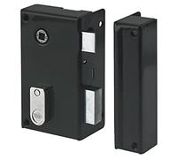 Yale Vertical Wall Lock with Fouillot - 44 mm Axle, Square 7 mm - Right Hand Door Installation - Ideal for All Types of Interior Communication Doors - Durable Steel - 2 Keys - Khaki
