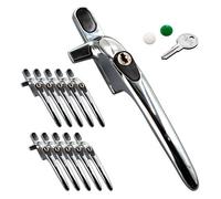 Yale Virage Cockspur Window Handle (10 Pack) - Chrome, Right, 9mm