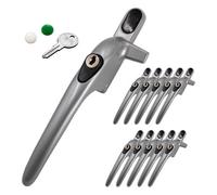 Yale Virage Cockspur Window Handle (10 Pack) - Silver, Left, 9mm