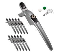 Yale Virage Cockspur Window Handle (10 Pack) - Silver, Right, 9mm