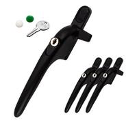 Yale Virage Cockspur Window Handle (3 Pack) - Black, Left, 9mm