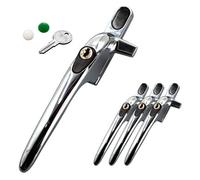 Yale Virage Cockspur Window Handle (3 Pack) - Chrome, Left, 9mm