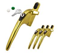 Yale Virage Cockspur Window Handle (3 Pack) - Gold, Left, 21mm