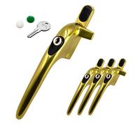 Yale Virage Cockspur Window Handle (3 Pack) - Gold, Left, 9mm