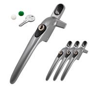 Yale Virage Cockspur Window Handle (3 Pack) - Silver, Left, 9mm