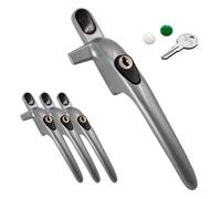 Yale Virage Cockspur Window Handle (3 Pack) - Silver, Right, 9mm