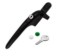 Yale Virage Cockspur Window Handle - Black, Left, 9mm