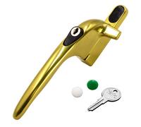 Yale Virage Cockspur Window Handle - Gold, Left, 21mm