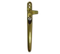 Yale Virage Cockspur Window Handle - Gold, Left, 21mm