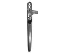 Yale Virage Cockspur Window Handle - Silver, Left, 9mm