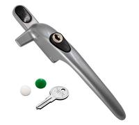 Yale Virage Cockspur Window Handle - Silver, Right, 9mm