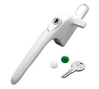 Yale Virage Cockspur Window Handle - White, Left, 21mm
