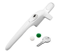 Yale Virage Cockspur Window Handle - White, Left, 9mm