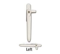Yale Virage Cockspur Window Handle - White, Left, 9mm