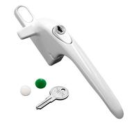 Yale Virage Cockspur Window Handle - White, Right, 21mm