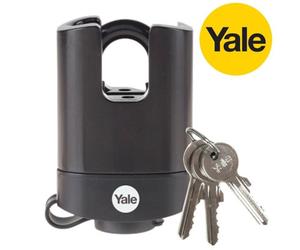 Yale Waterproof Closed Shackle Steel Padlock 52mm