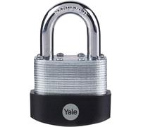 YALE Weatherproof Padlock 60mm Outdoor Lock Hardened Steel Shackle High Security