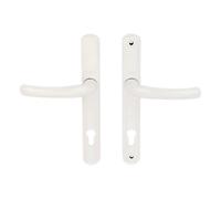 Yale White Lever on Backplate Handle - (D)15mm - Pair