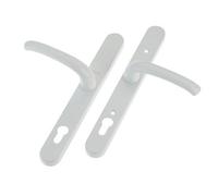 Yale Locks PPVCRHWH PVCu Retro Door Handle Polished PVD PVC Retro Handle WH Silver 17.5 x 38 x 8 cm