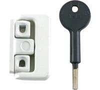 Yale Window Lock with Key White for Hinged Wooden Window 8K101 Pack of 1