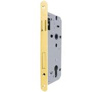 Yale Wooden Threading Lock 85mm E 40mm Round Edge Brass 52x1040