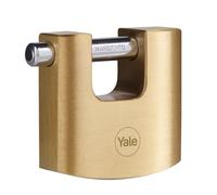 Yale - Y114B/60/114/1 High Security 60mm Brass Shutter Padlock - Shutter Hardene