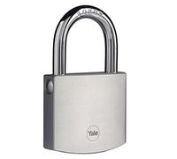 Yale Y120DB/60/135/1 60 -mm -Messing -Vorhängeschloss mit Chrom -Finish Padlock, Chrome, 60mm